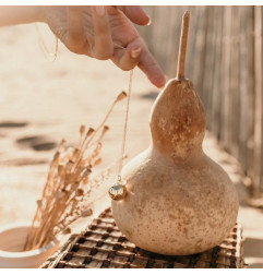 Bola de grossesse Pleine Lune, or rose, cordon biscuit PLEINE LUNE