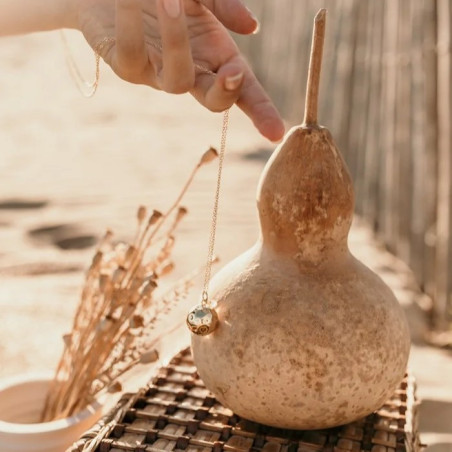 Bola de grossesse Pleine Lune, or rose, cordon biscuit PLEINE LUNE
