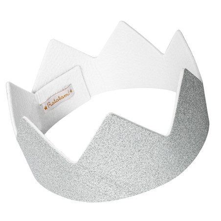 Couronne ajustable RATATAM, argent à paillettes