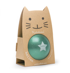 Ballon 15 cm RATATAM, vert pailleté