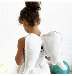 Ailes d'Ange à paillettes RATATAM, Argent