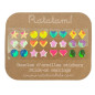 Lot de 12 boucles d'oreilles autocollantes RATATAM