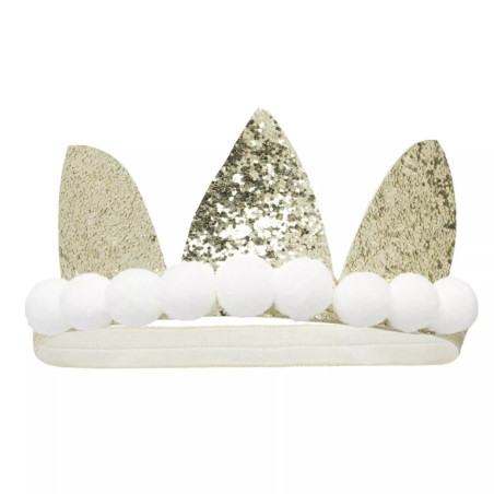 Couronne élastiquée RATATAM, dorée