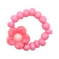 Bague élastiquée Fleur RATATAM, rose fuchsia