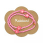 Collier élastiqué Fleur RATATAM, rose fuchsia