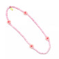 Collier élastiqué Fleur RATATAM, rose tendre