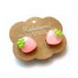 Boucles d'oreilles clips RATATAM, Fraises roses