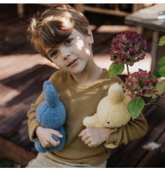 Peluche Miffy Teddy Bleu BON TON TOYS, 23 cm
