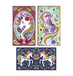 Kit créatif Paillettes Licornes JANOD