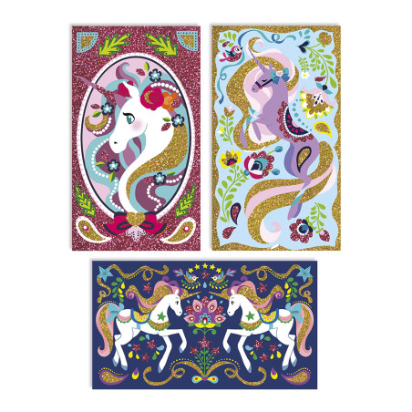 Kit créatif Paillettes Licornes JANOD