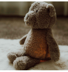 Peluche lumineuse Lou l'ourson gris FLOW AMSTERDAM