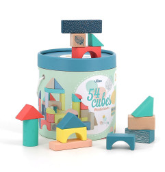 Baril de 54 cubes Sous la Canopée VILAC