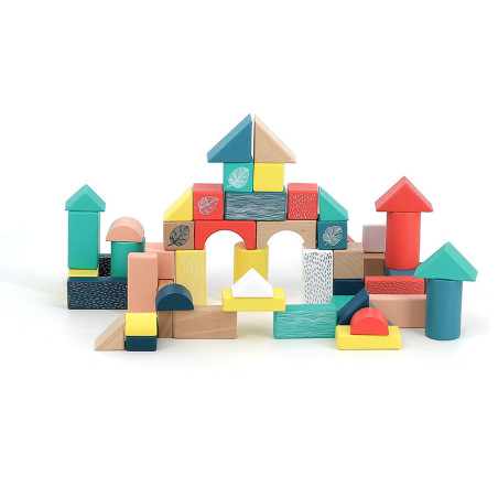 Baril de 54 cubes Sous la Canopée VILAC