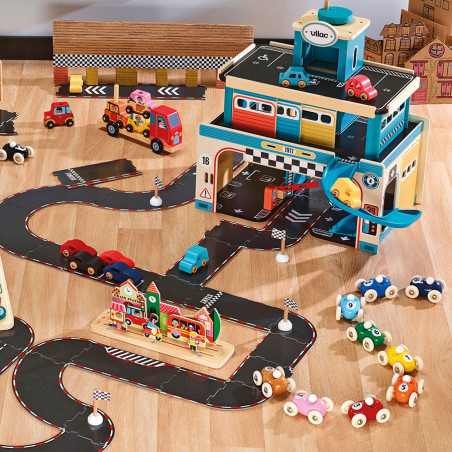 Mini Roadster Numéro 3 VILAC, Rouge