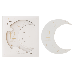 Cartes étapes Première Année de Bébé ZAKUW, Moon