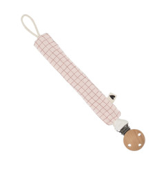Attache-tétine ATELIER WAGRAM, gaze de coton Petits Carreaux, personnalisable