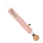 Attache-tétine ATELIER WAGRAM, gaze de coton Rose, personnalisable