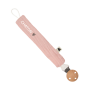 Attache-tétine ATELIER WAGRAM, gaze de coton Rose, personnalisable