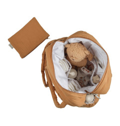 Sac à langer ATELIER WAGRAM, gaze Cœurs, personnalisable