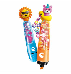 Kit Je Crée mon Stylo Fluo CLEMENTONI, Crazy Summer