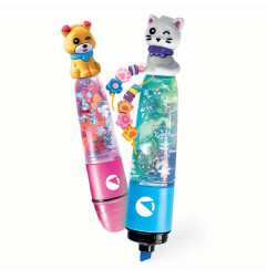 Kit Je Crée mon Stylo Fluo CLEMENTONI, Sweet Pets