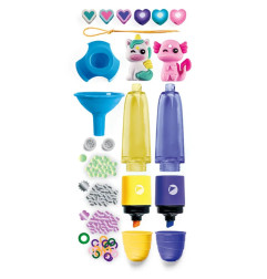 Kit Je Crée mon Stylo Fluo CLEMENTONI, Trendy Animals