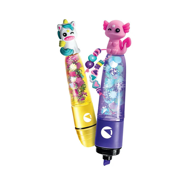 Kit Je Crée mon Stylo Fluo CLEMENTONI, Trendy Animals