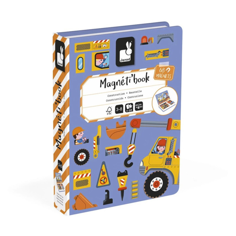 Jeu éducatif Magnéti'Book Construction JANOD