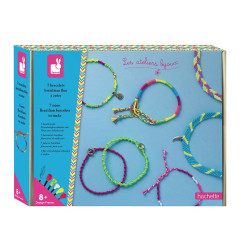 Kit créatif 7 Bracelets Brésiliens fluos à créer JANOD