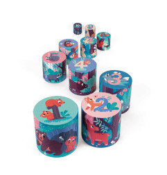 Pyramide ronde à empiler Les Animaux de la Forêt JANOD