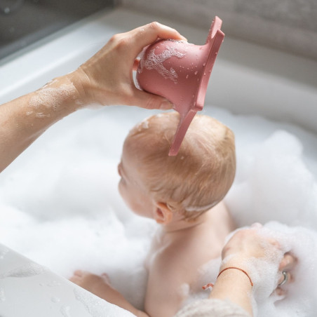 Jouet de bain - Rince tête Poulpe KINDSGUT, Vieux Rose