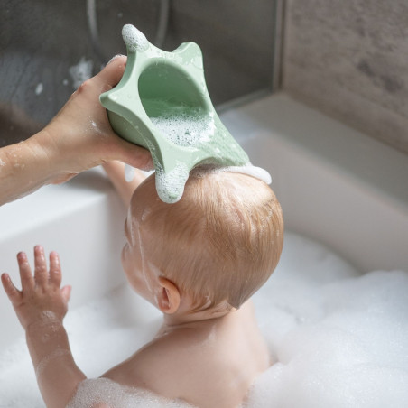 Jouet de bain - Rince tête Poulpe KINDSGUT, Vert Pistache