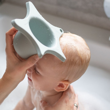 Jouet de bain - Rince tête Poulpe KINDSGUT, Bleu Aqua