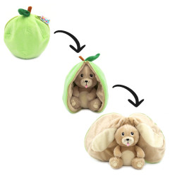 Peluche 2 en 1 Pomme Rocket le Chien Flipetz LES DEGLINGOS