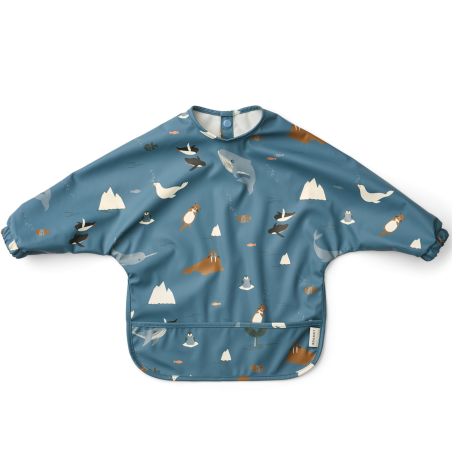 Bavoir à manches Merle LIEWOOD, Artic Sea Ocean View