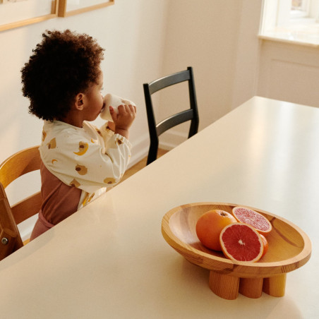 Bavoir à manches Merle LIEWOOD, Elephant Creme de la Creme