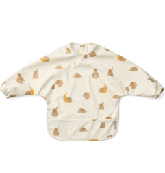 Bavoir à manches Merle LIEWOOD, Elephant Creme de la Creme