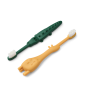 Lot de 2 brosses à dents Fabio LIEWOOD, Yellow mellow et Garden green