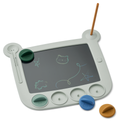Tablette à dessin magique Venzora LIEWOOD avec tampons, Dove Blue
