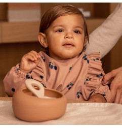 Bavoir à manches Merle LIEWOOD, Berry Pale Tuscany