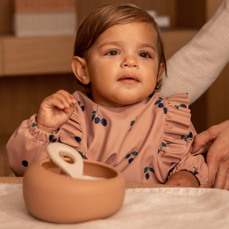 Bavoir à manches Merle LIEWOOD, Berry Pale Tuscany