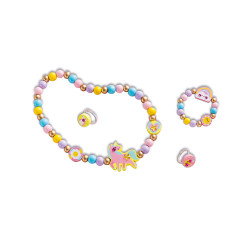 4 bijoux en bois à créer Rainbow Land JANOD