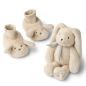 Coffret cadeau bébé chaussons peluches Lapin Basim LIEWOOD, Mist