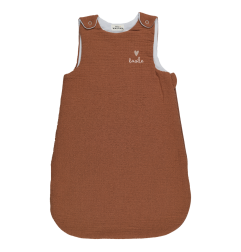 Gigoteuse été ATELIER WAGRAM, gaze caramel, personnalisable