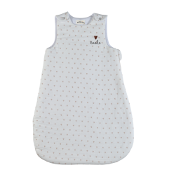 Gigoteuse été ATELIER WAGRAM, gaze coeurs, personnalisable
