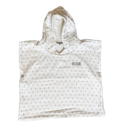 Poncho ATELIER WAGRAM, gaze cœurs, personnalisable