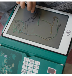 Tablette à dessin nomade KidyDraw Mini KIDYWOLF, Animaux du Monde