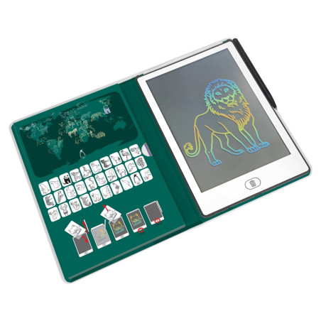 Tablette à dessin nomade KidyDraw Mini KIDYWOLF, Animaux du Monde