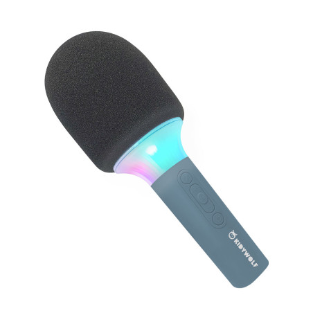 Micro pour karaoké KidyMic KIDYWOLF, Bleu