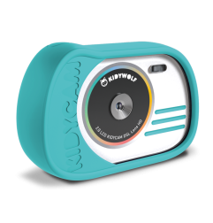 Appareil photo étanche KIDYWOLF, Bleu Cyan